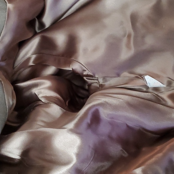 Vintage,  Sears green wool coat with real fur collar. - Picture 13 of 13